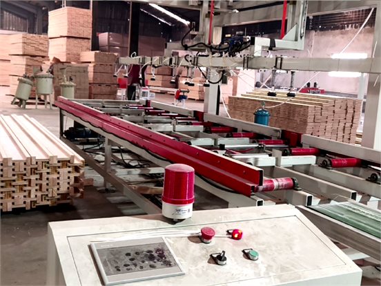 H20 timber beam processing line