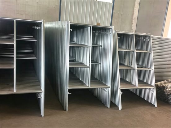 Scaffolding frame storage