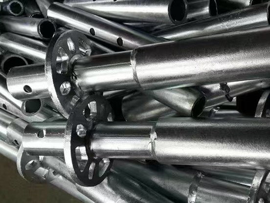 Steel prop sleeve and screw jack details